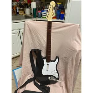 Fender Stratocaster Xbox 360 Wireless Guitar Hero Rock Band Controller POWERS UP